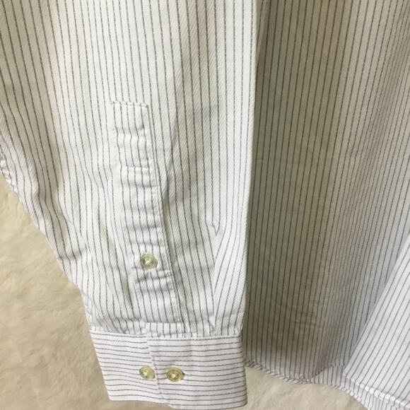 Calvin Klein White&Blue Stripes Long Sleeve Shirt - Picture 3 of 10